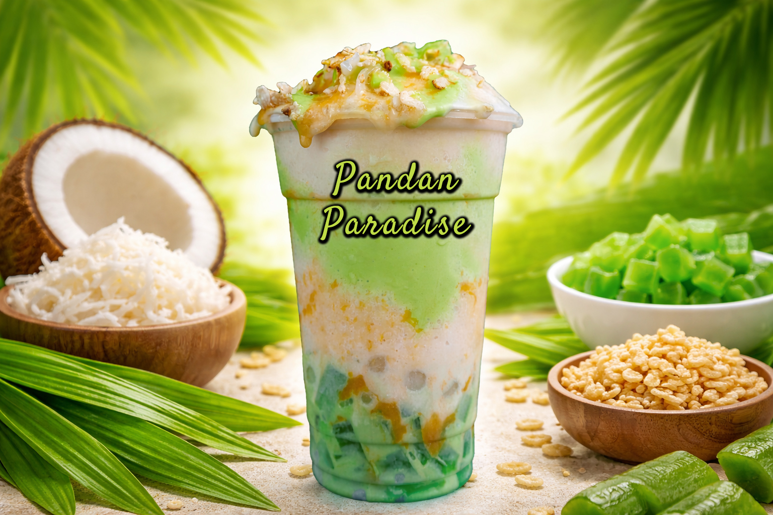 Pandan Paradise halo-halo